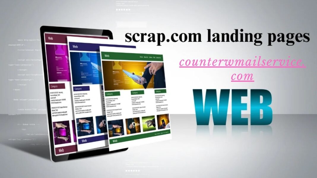 scrap.com landing pages